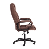 Кресло BERGAMO (22) флок коричневый / пластик чёрный - Изображение 4